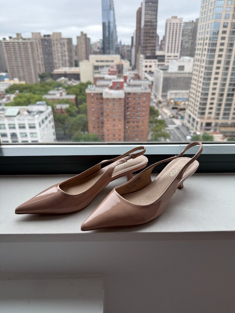 Women's Kitten Heel Slingback Pointed Closed Toe Pumps